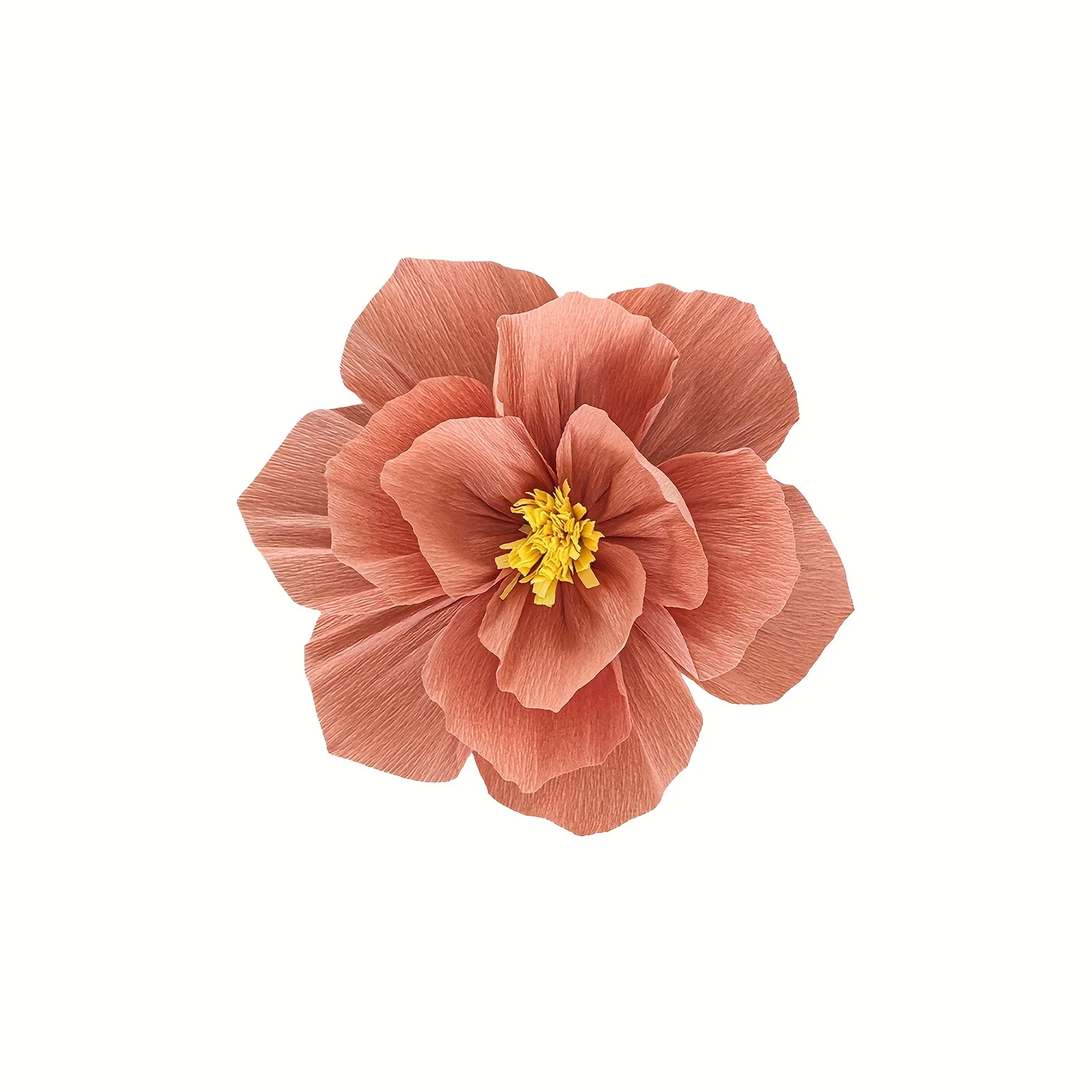 Embossed Paper Flowers 3D Wrinkle Art Wedding Party Decoration Supplies, Thickened Paper Craft Flowers for Marriage Room Decor