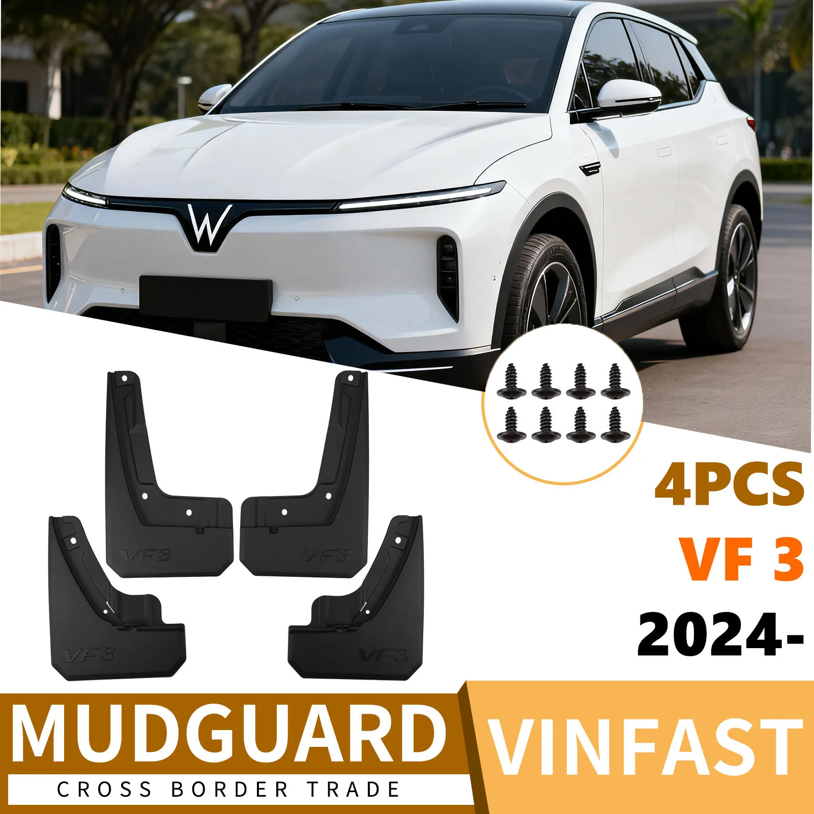 

Для VinFast VF 3 2024-2025 автомобильная шина, крыло, модификация кожи, брызговики, автомобильные аксессуары