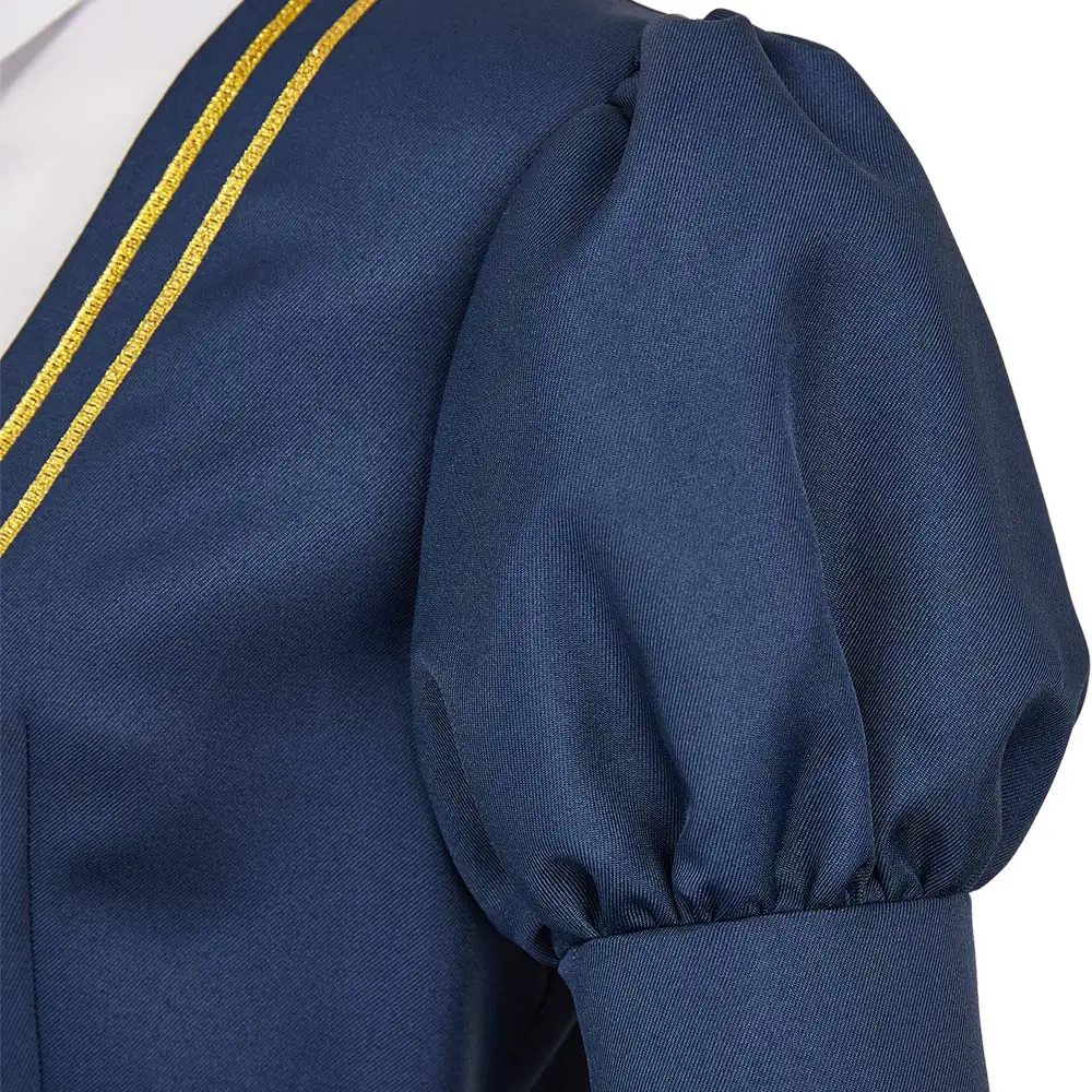 أينيمي الساحرة ووتش تأثيري مياو نيمو ملابس النساء قميص فستان التعادل جوارب طويلة حفلة الهالوين الزي الرسمي لعب الأدوار الدعاوى