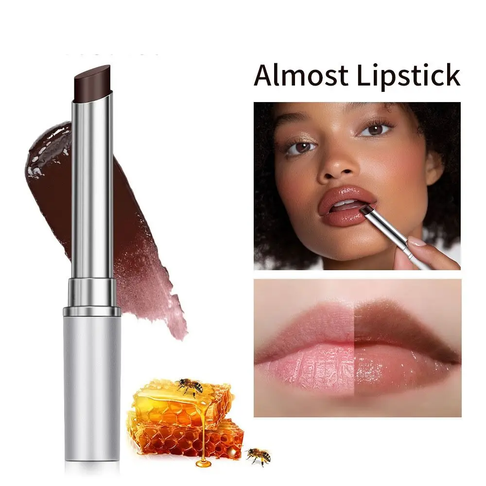Long Lasting Colored Lip Balm Moisturizing Hydrating Lip Care Cream Anti Drying Vitamin E Nourishing Lip Gloss Women