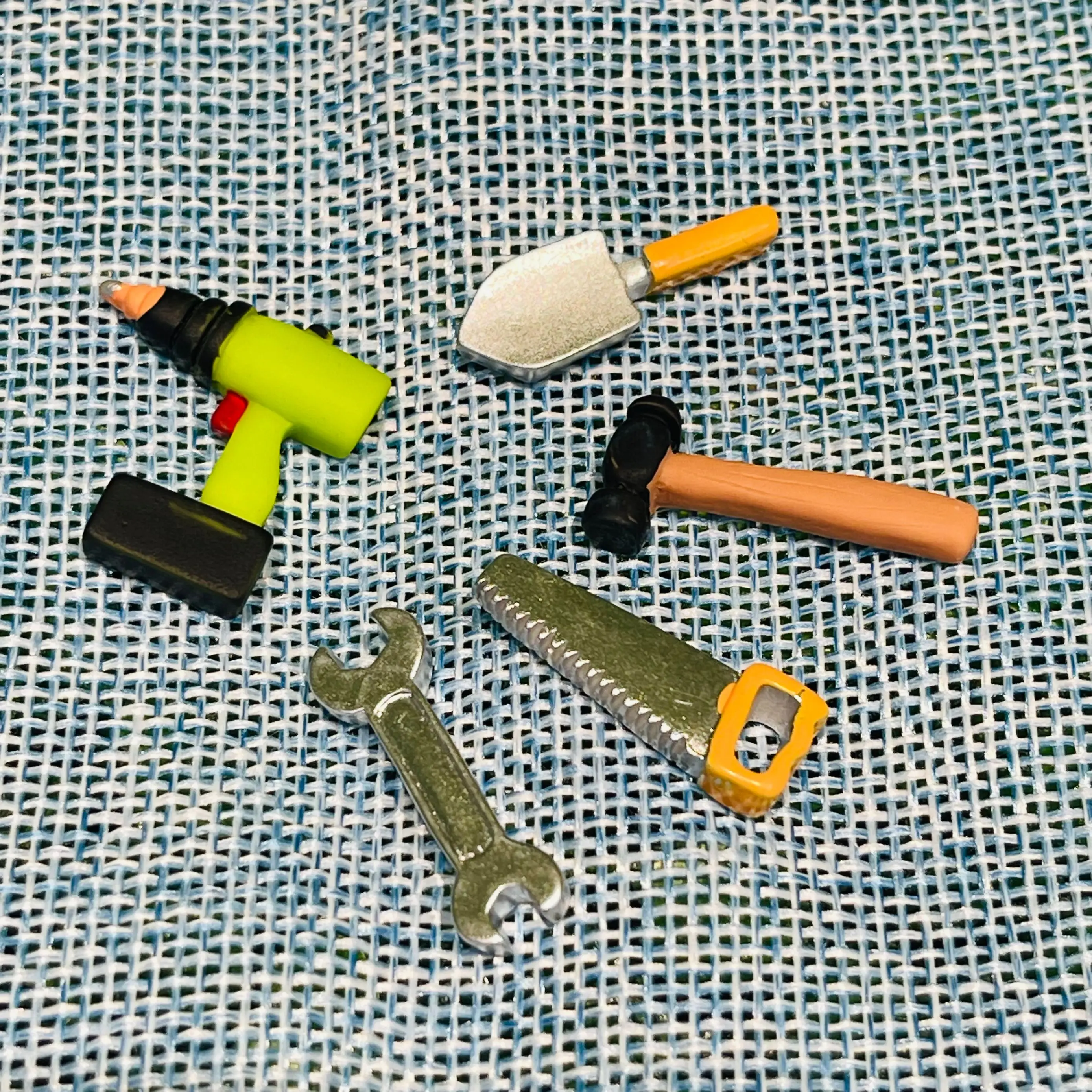 Hot Sales 1/15Pcs Tape Measure Wrench Resin Shoes Button Charms Tools Kids Funny Sandal Decorations DIY Man Phone Case