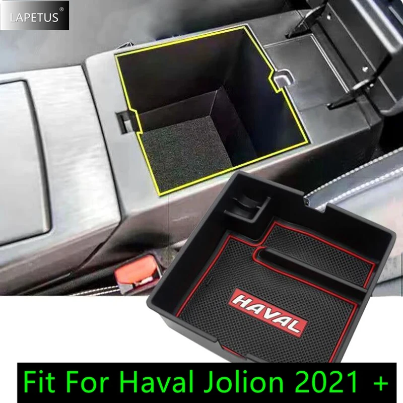 

ABS Car Center Console Organizer Tray Case Armrest Storage Box Multi-Function Cover Accessories Fit For Haval Jolion 2021 - 2024