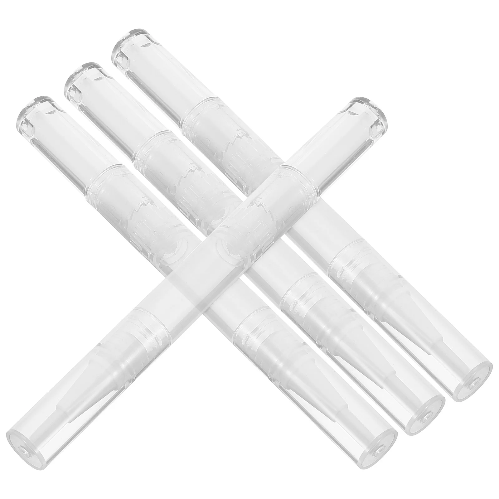 4 pezzi di penne vuote per nail art, applicatore liquido riutilizzabile per olio per cuticole, lucidalabbra, crescita delle ciglia, fornitura per manicure