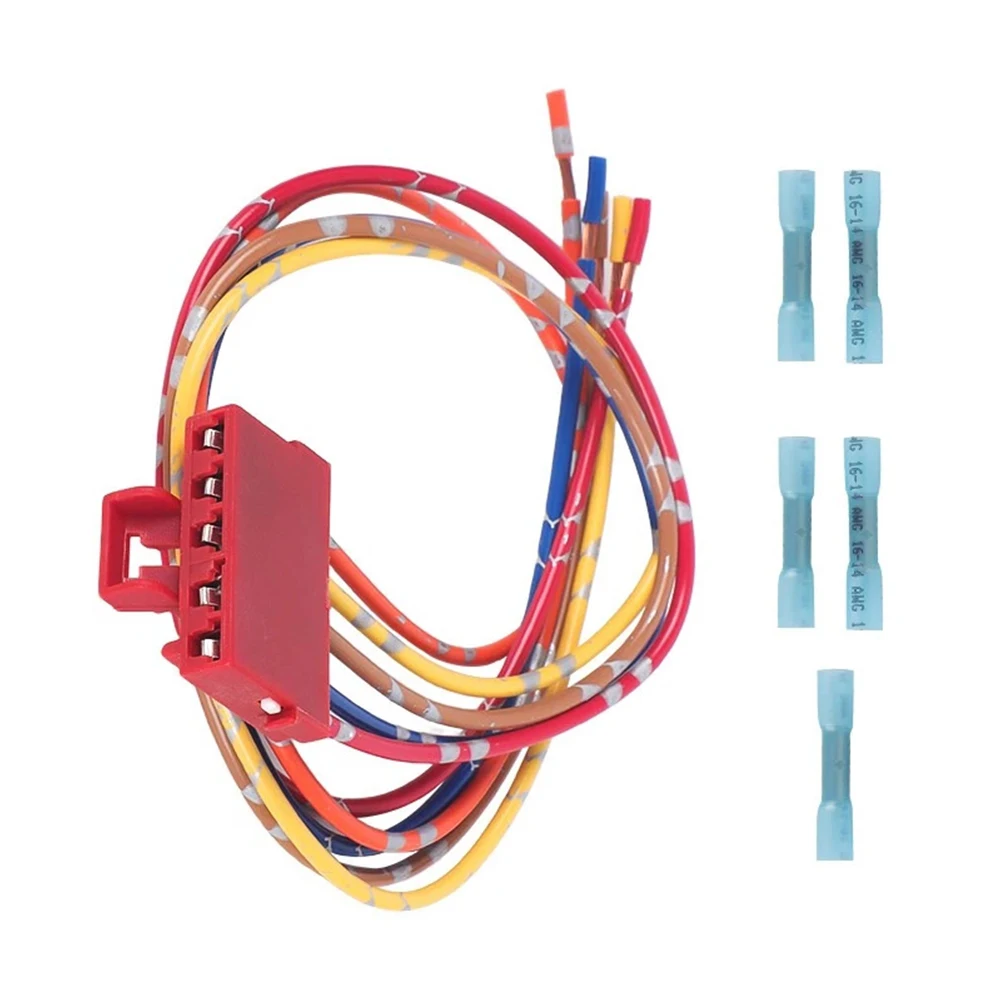 Auto Repair HVAC Replacement Heater Resistor Kit HVAC Connector Resistor Wire Harness Kit As Shown Plug-and-Play
