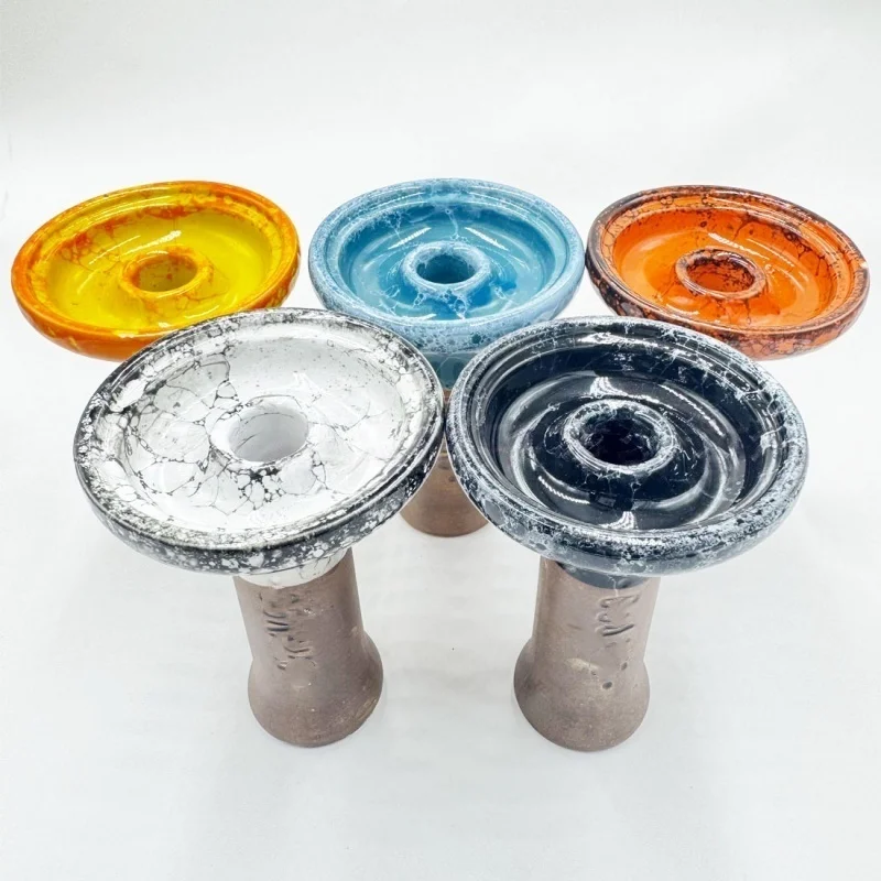 

2026 New Ceramic Phunnel Hookah Bowl Mixed Colors Shisha Narguile Chicha Cachimbas Tobacco Bowl Smoking Accessories