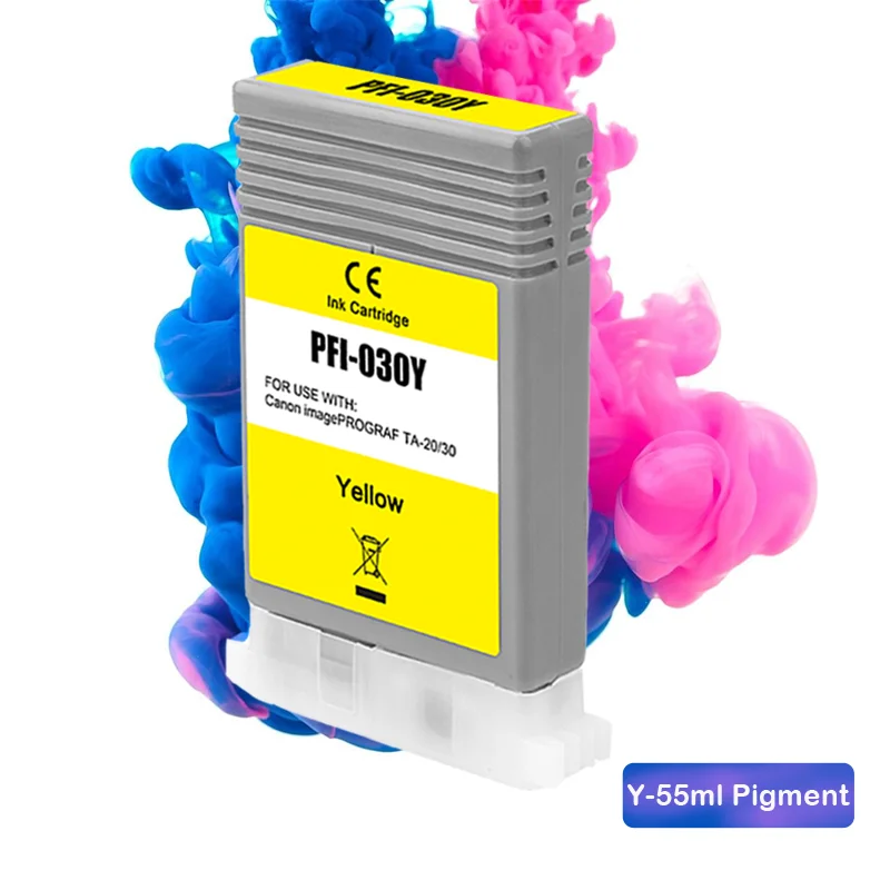 PFI-030 PFI 030 PFI030 Compatible Ink Cartridge 55ML/PC for Canon TA20 TA30 TA 20 30 Printer Replaceable Cartouches Remplaçables