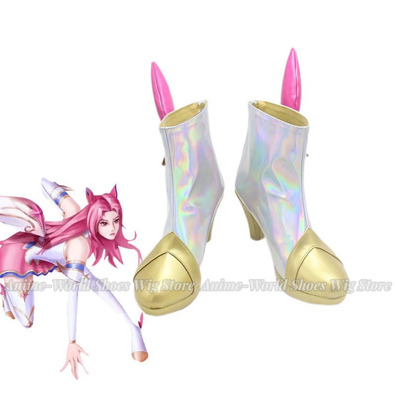 

Kaisa Cosplay Shoes LOL Star Guardian Kai'Sa Cosplay PU Shoes Halloween Carnival Boots Cosplay Props Custom Made