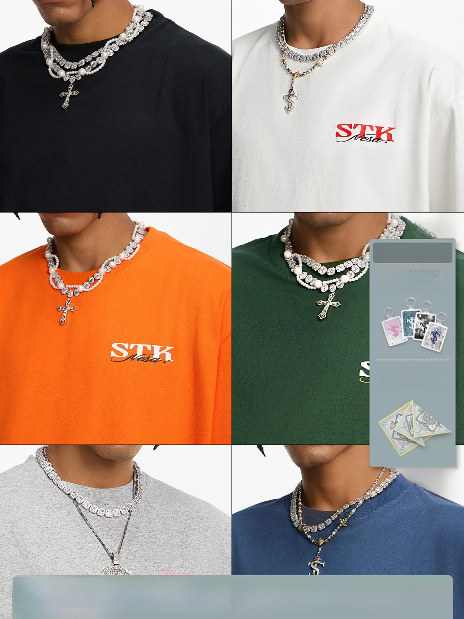 STK SmallTownKid Basic Short Sleeve T-Shirt Streetwear Casual Underwear Label American Retro Style for Teen Boys Summer Wear