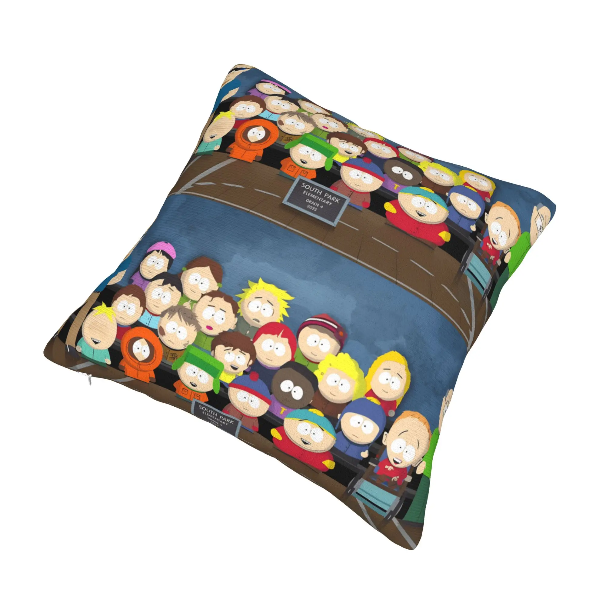 South's Park Pillow Covers for Living Room Cute Funny Cartoon Nordic Cushion Cover Square Pillowcase