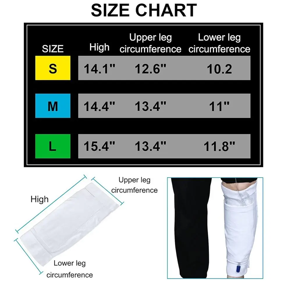 دائم قابل للغسل حقيبة القسطرة حامل كيس البول القسطرة كم القسطرة الساق كم رعاية المريض غطاء كيس الصرف