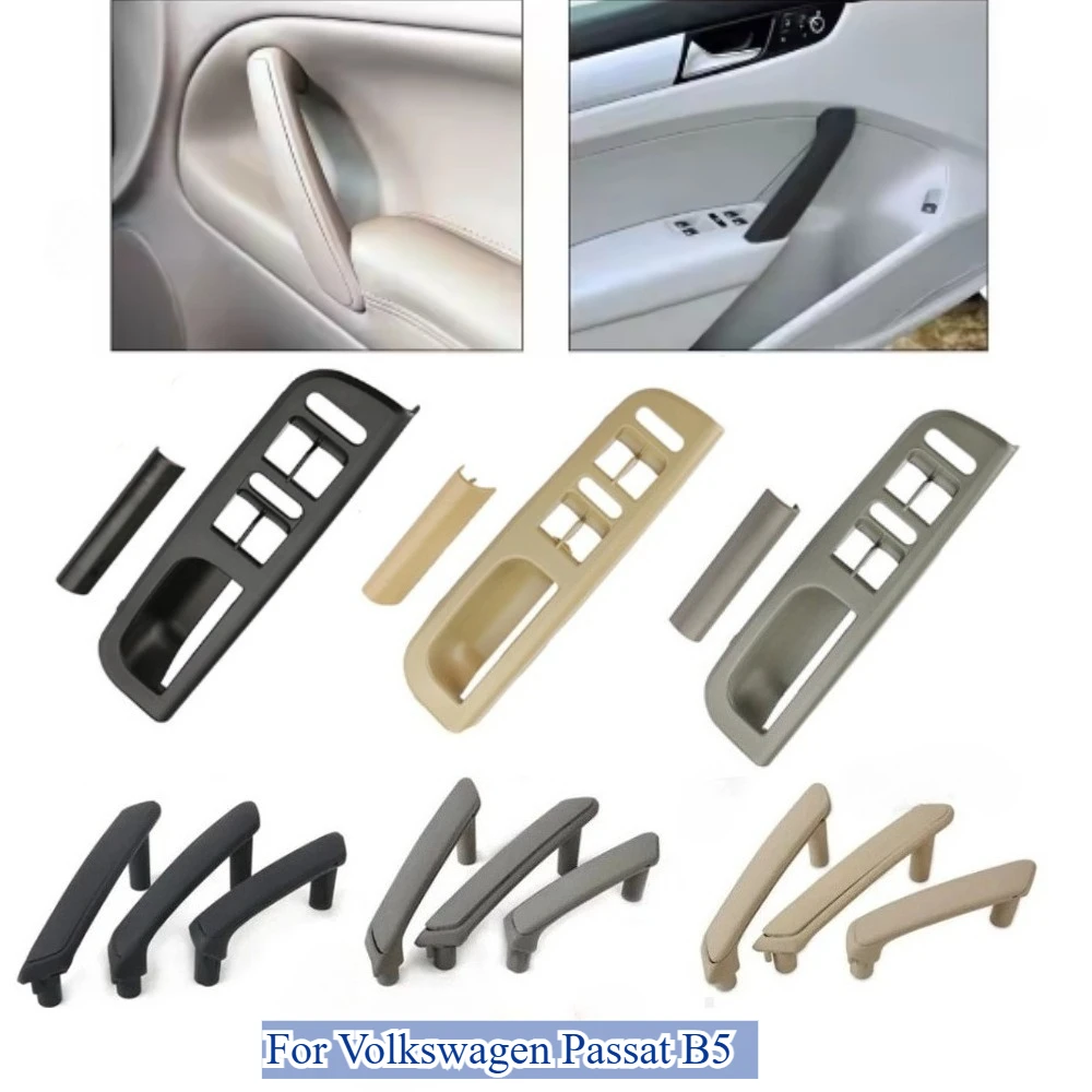 2 pezzi/8 pezzi adatti per Volkswagen Passat B5 B5.5 Old Passat, corrimano maniglia interna porta auto, auto sinistra grigio riso nero