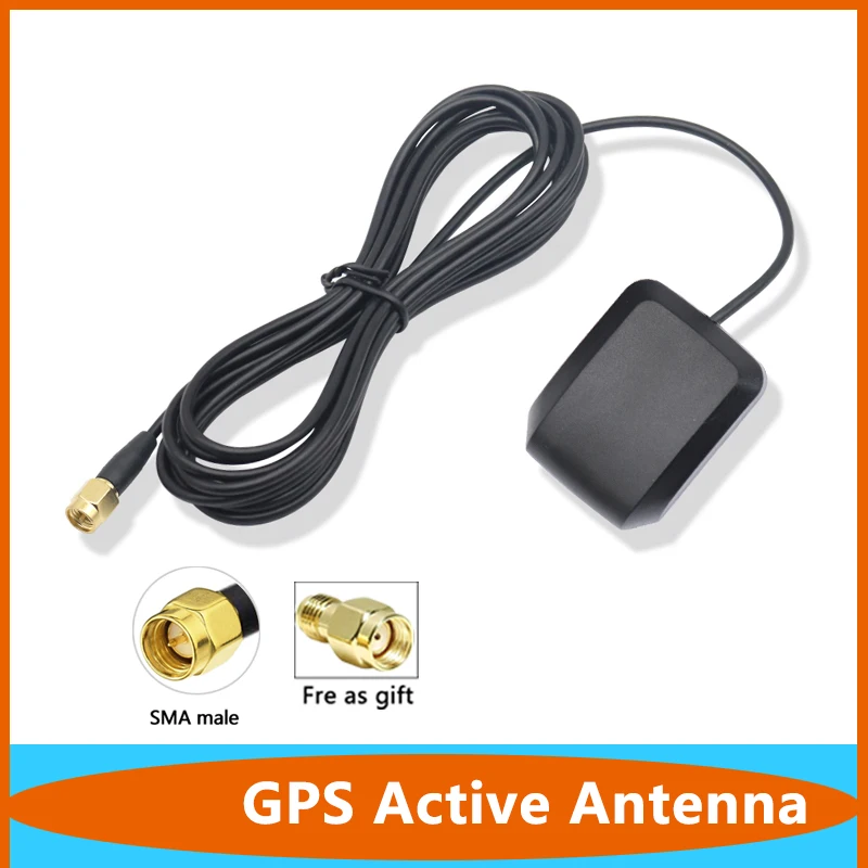 Long Gps Active Remote Antenna 1575.42Mhz 28dbi Aerial Connector Car Auto Mini Gps Receiver Antenna Navigation Sma Connector