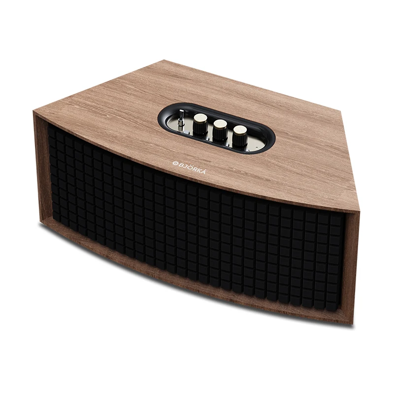 high quality home retro speaker 4 inch bluetooth audio accessories family loudspeaker old fashion sound box desktop music player