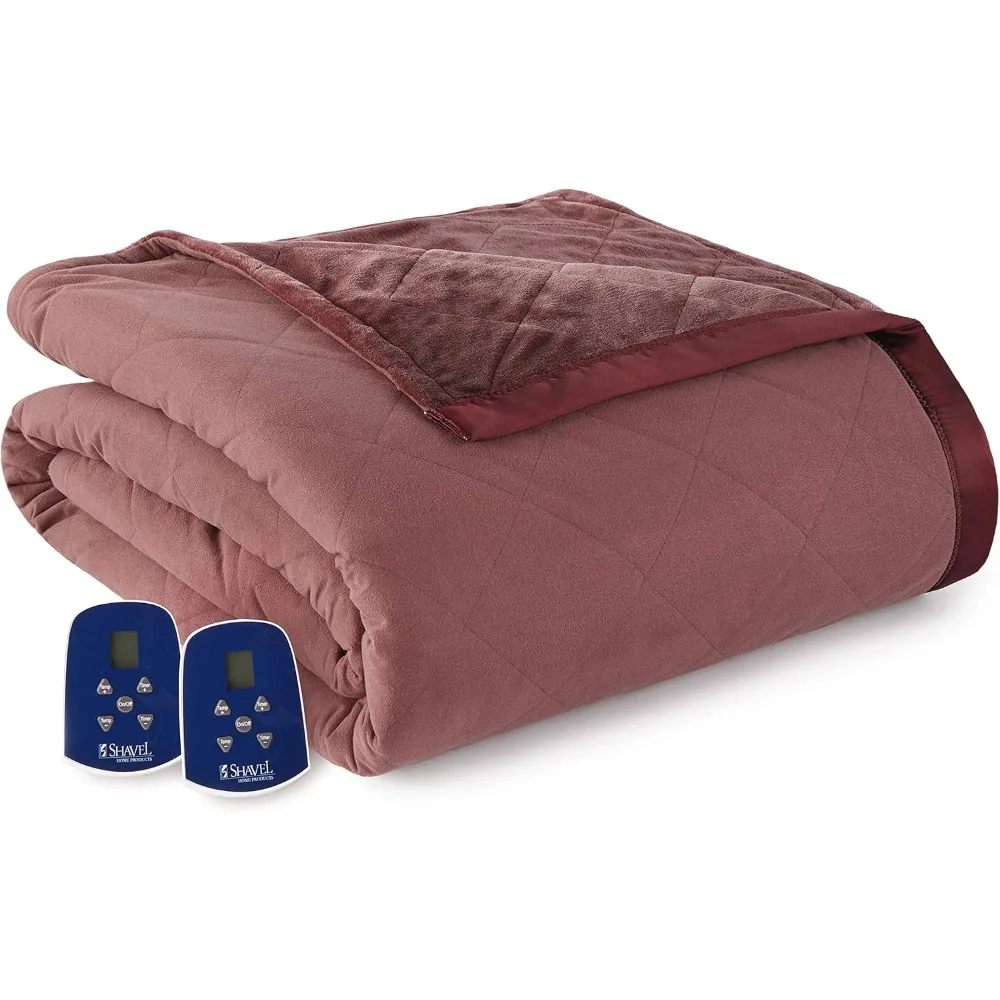 

Bed Blanket, Micro Flannel Ultra Velvet Electric Heated Blankets, Machine Wash & Dry, Timer & Safety Shutoff, Electric Blankets