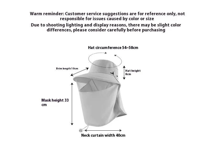 قناع حماية للرقبة، قبعة واقية من الشمس، قبعة صيفية للسيدات من جميع النواحي لتغطية الوجه في الهواء الطلق وركوب الدراجات والسفر عبر الحدود