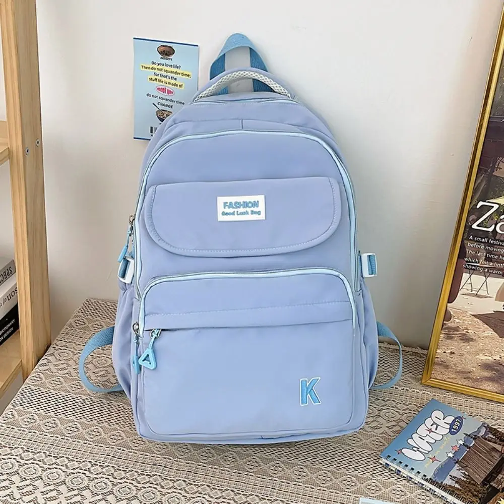 

Корейские школьные сумки для студентов, водонепроницаемая сумка через плечо с регулируемыми ремнями, легкая, большая вместимость