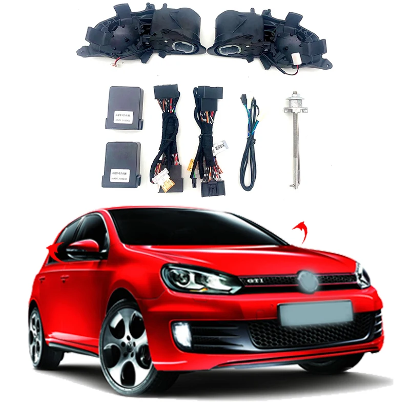 For public Golf6 2015+ Auto Intelligent Automatic Car Electric Rearview Side Mirror Folding System Kit Module When placing