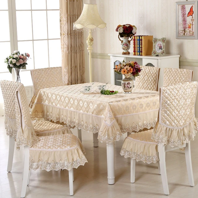 Dining chair set tablecloth cloth table cloth chair cover cushion set Chair Cover Tablecloth tea table chair cushion AliExpress