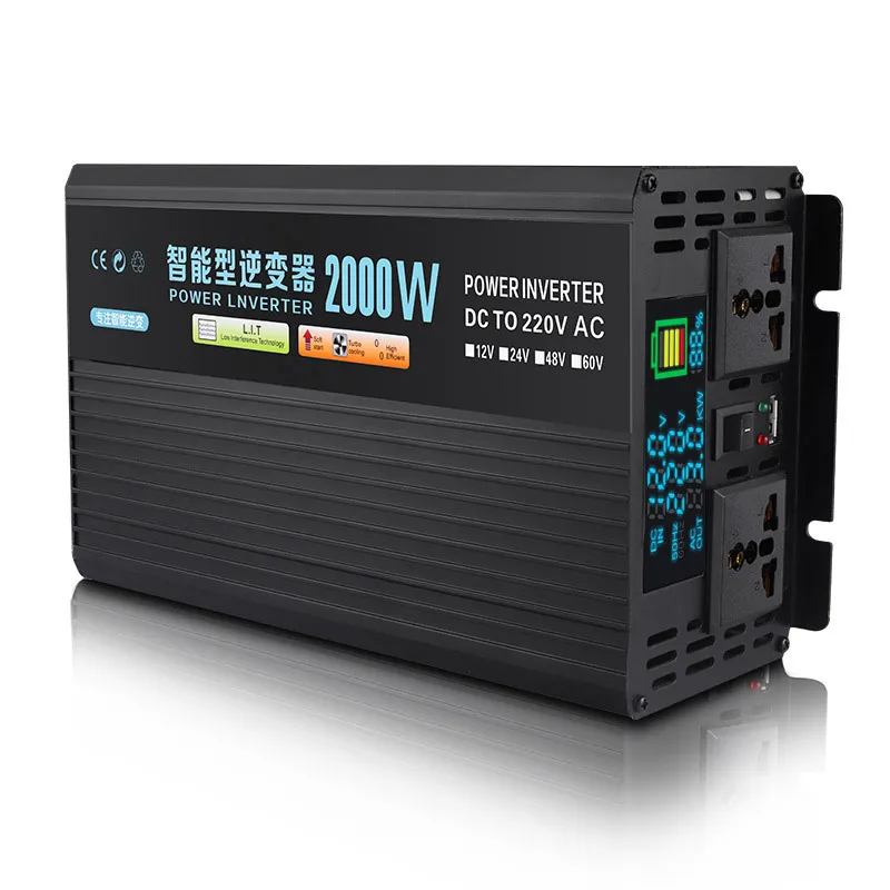 Modified Sine Wave Power Inverter DC 12V To AC 220V Voltage Transformer 500W 800W 1000W 1300W 3000W Converter