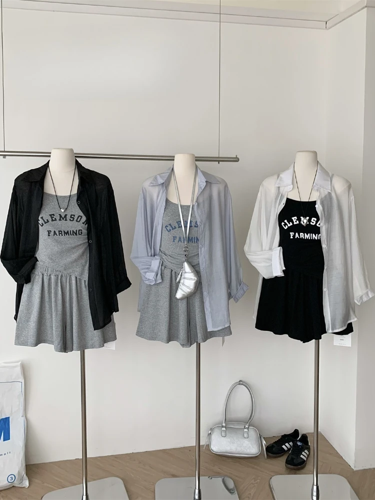 

Sweet Chic 2000-х годов Эстетическая корейская мода Ретро Y2k Design Set Vocation Outfit Женский костюм Женская одежда Новые в одинаковых комплектах