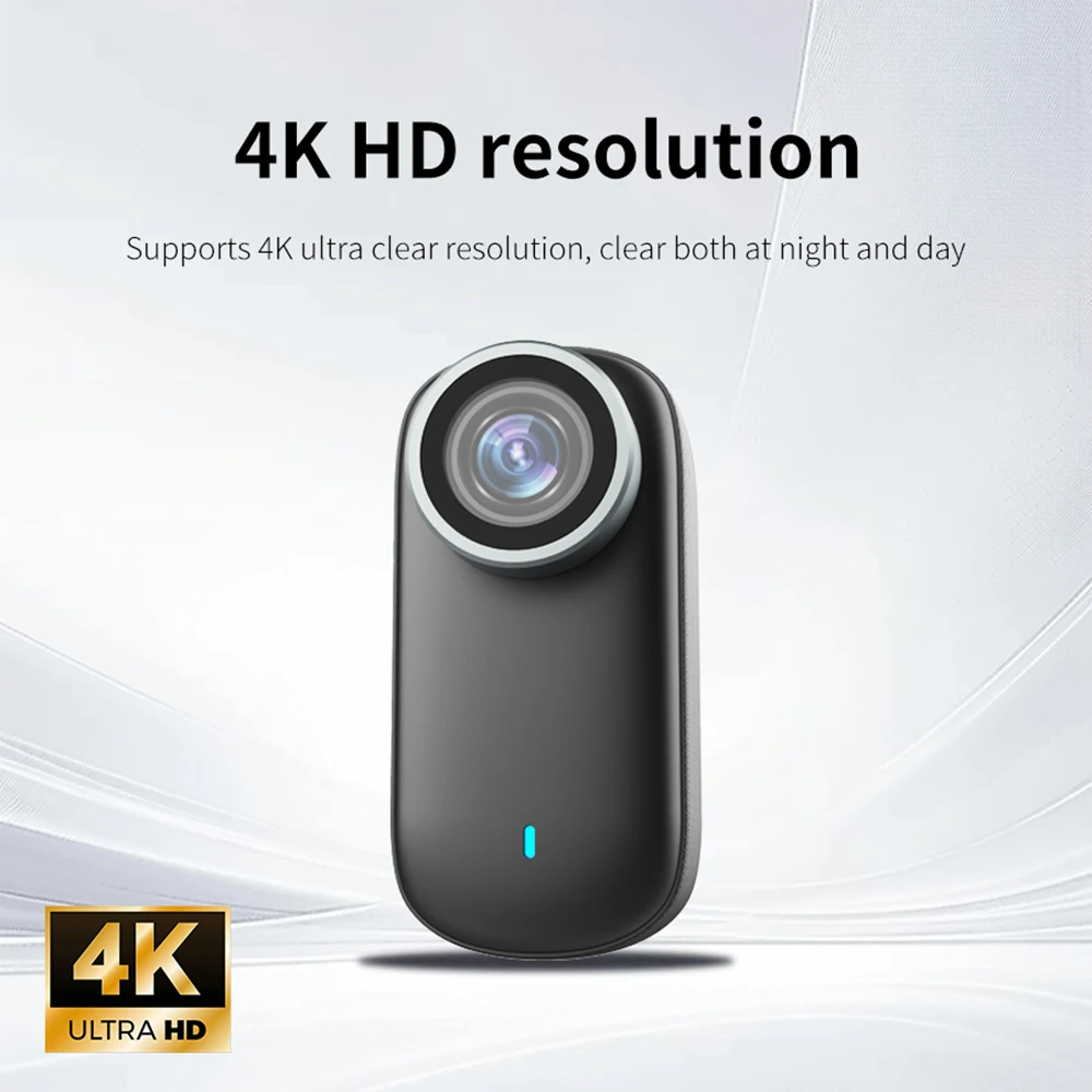 

Small mini 4k camera button control comes with hotspot built-in 800mAh battery camera built-in microphone DV camera