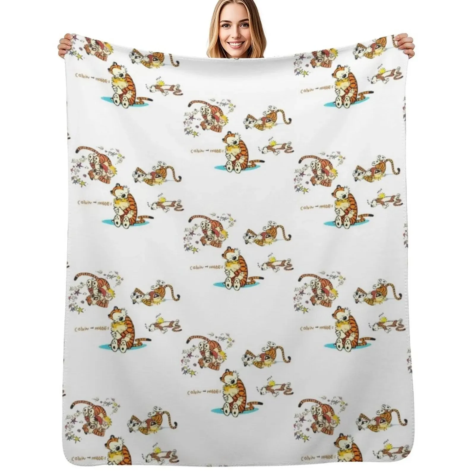 

calvin and hobbes bill watterson Throw Blanket Decorative Throw Polar blankets and throws Thin Blanket