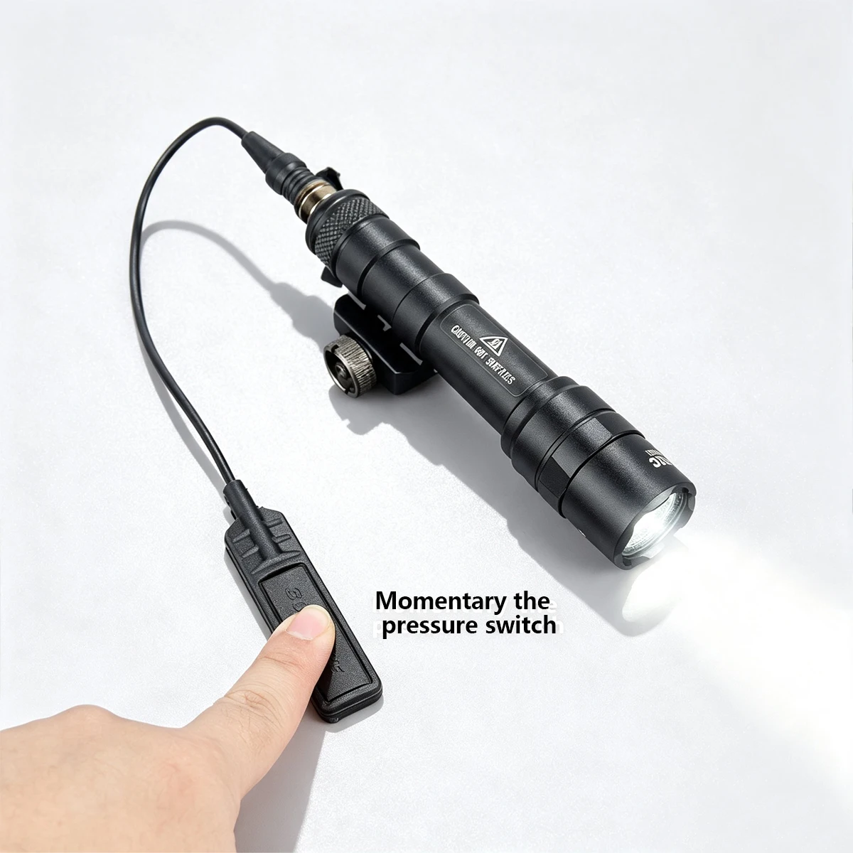 Tactical Airsoft Surefire M600 M300 Powerful Flashlight Dual Pressure Switch AR15 20mm Rail Hunting LED M600C Lamp Scout Lights