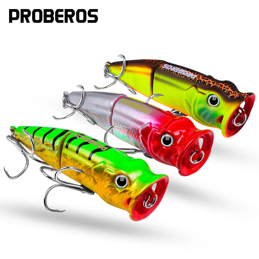 

Hard Bait Assorted Colors Hot Model Retail Fishing Lures Popper 7.3cm 11.5g Floating Topwater Baits Spinning Fishing Accessories