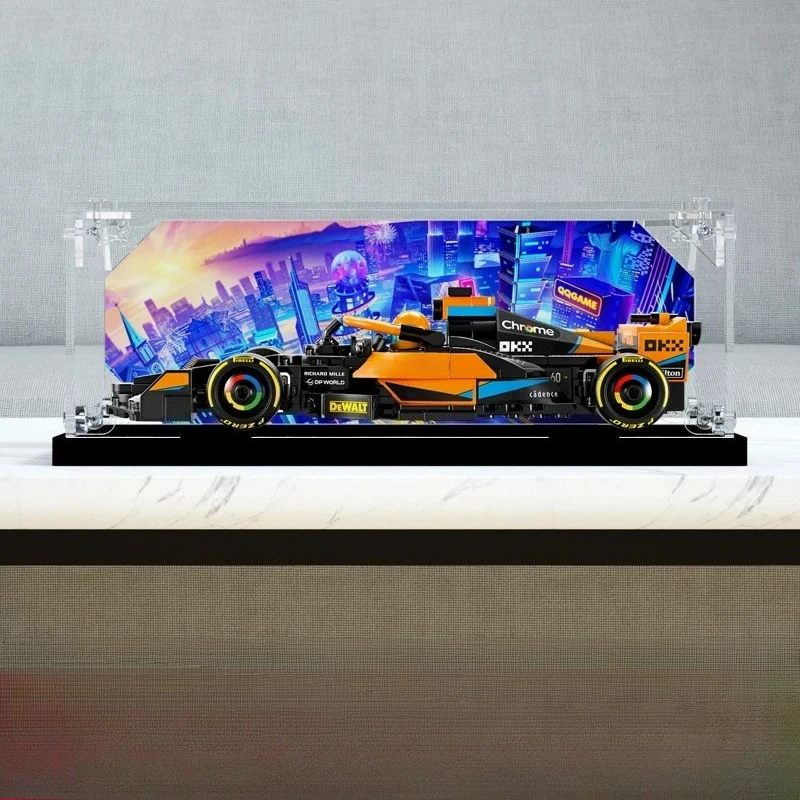 

Acrylic transparent storage display case suitable for the 76919 McLaren F1 race car series collectible model