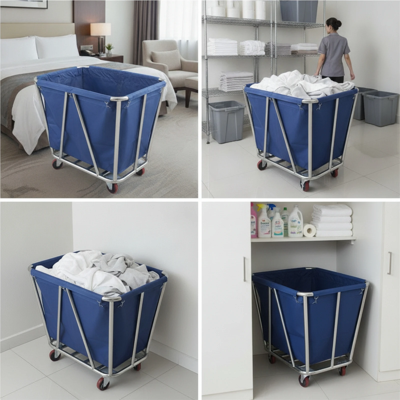 linen-cart-with-bag-commercial-laundry-cart-with-bag-laundry-trolley-with-wheels-wheeled-rolling-for-housekeepers-hotels