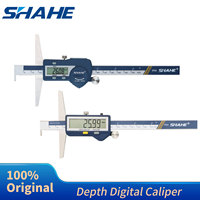 SHAHE  0-150/200/300mm Single Hook Digital Depth Digital Vernier Caliper Electronic Caliper Stainless Depth Caliper