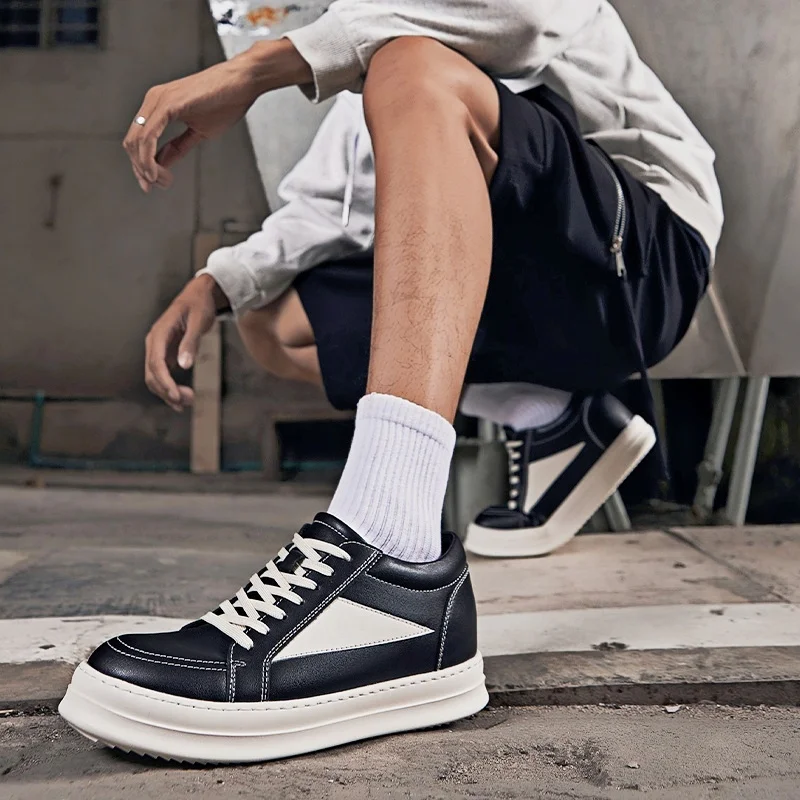 

Мужские оксфордские кроссовки с пандой, обувь-лифт, увеличивающая рост 6 см, стелька, большие размеры 35–44, спортивный стиль