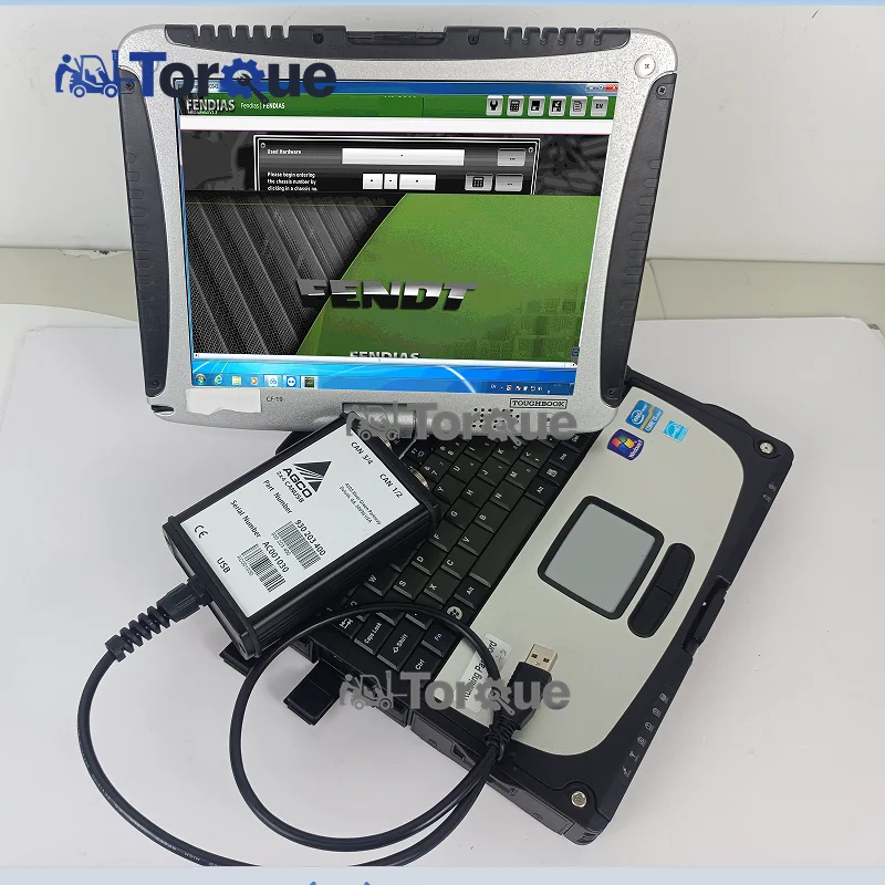 FENDT Truck Diagnosis AGCO CANUSB DIAGNOSTIC Tool for agricultural machinery Latest version for software of AGCO +Laptop