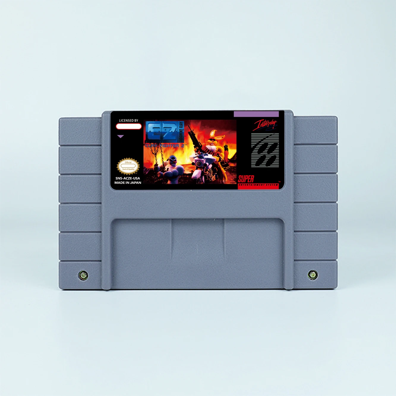 Clay Fighter 2 - Gioco d'azione Clay Judgment per scheda da gioco SNES a 16 bit per console per videogiochi SNES versione USA NTSC PER Nintendo