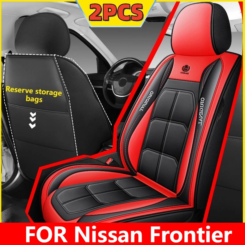 

Car seat cover waterproof PU leather wear-resistant front row two-seater full-wrapped muscle seat cover FOR Nissan Frontier