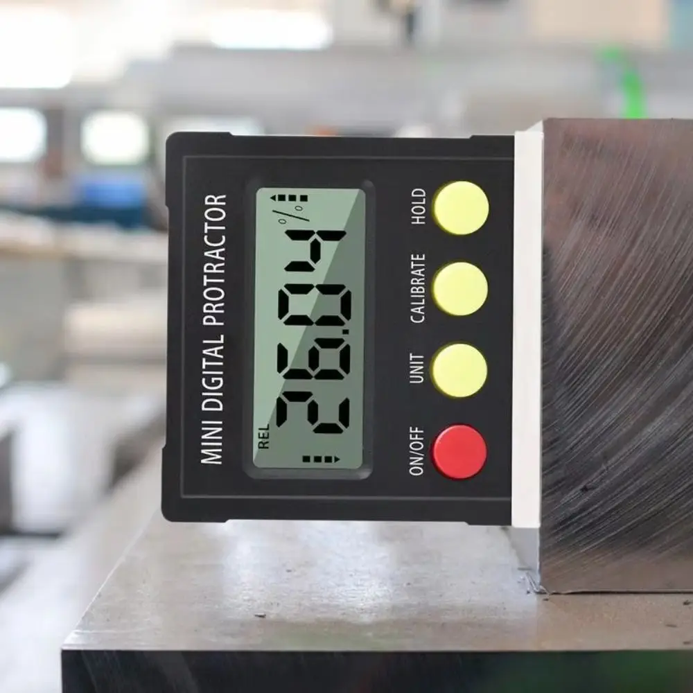 

Электронный цифровой измеритель уровня угла 360° ° Уровень Транспортир Инклинометр Измерение градиента Цифровой дисплей Угломер