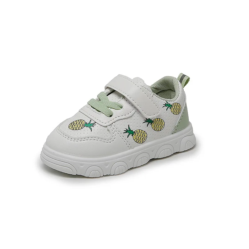 Crianças sapatos bonito dos desenhos animados frutas bebê sola macia sapatos de caminhada conforto ao ar livre anti deslizamento crianças sapatos casuais chaussure bebe fille