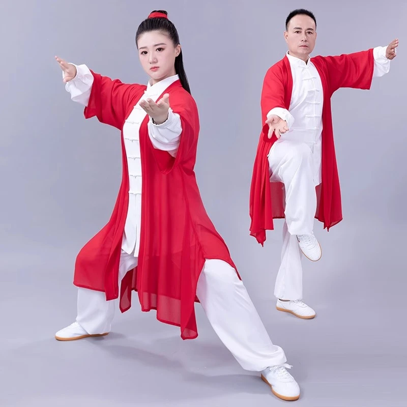 

Tai Chi Coat Wushu Kung Fu Competition Clothes Aldult Traditional Chinese Elegant Shaolin Wushu Morning Exercise Costumes