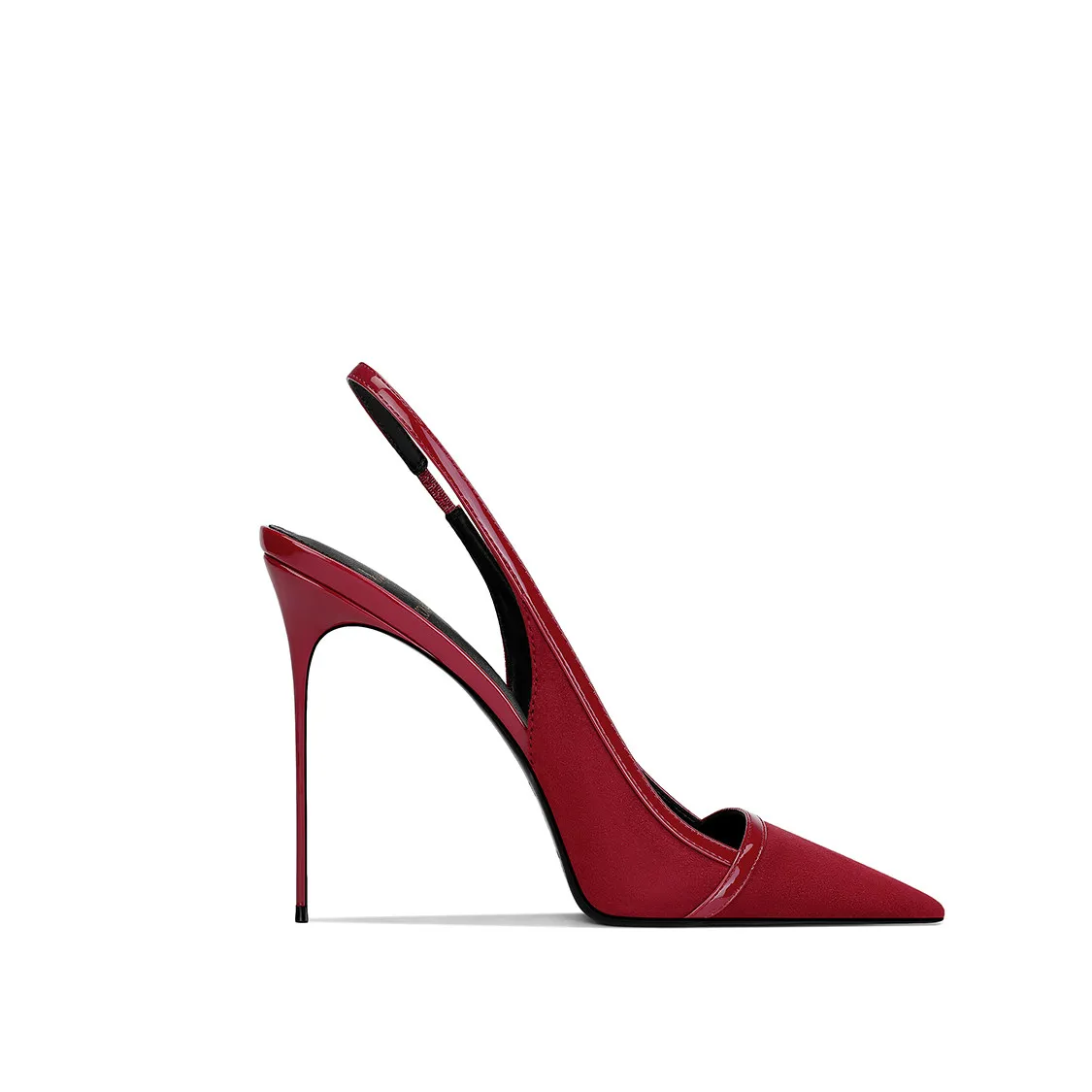 Women Khaki Suede Pointed Toe Thin Heel High Heel Sandals Premium Texture Versatile for Party Dress Elegant Fashion view 5