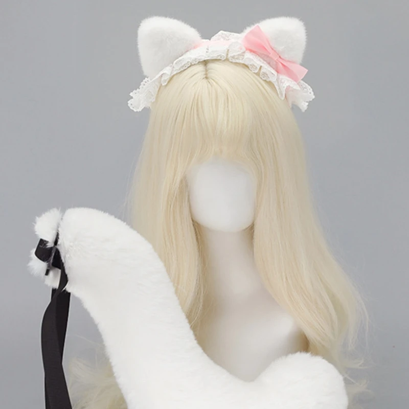 Fasce elastiche per orecchie animali con fiocchi adorabili densità per bambini Halloween e servizi fotografici Y166