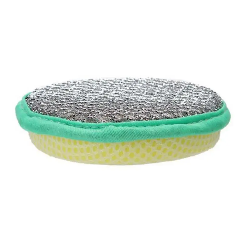 10~50PCS 2.5cm/1.8cm Cleaning Scouring Cloth Ingot Kitchen Accessories Solid Color Cleaning Towel Sponge Cleaning Tools Rag