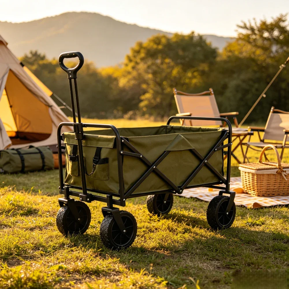 Replacement Folding Wagon Cart Wheels for Garden Carts Camping Trolleys Beach Carts Shopping Carts and Outdoor Utility Carts