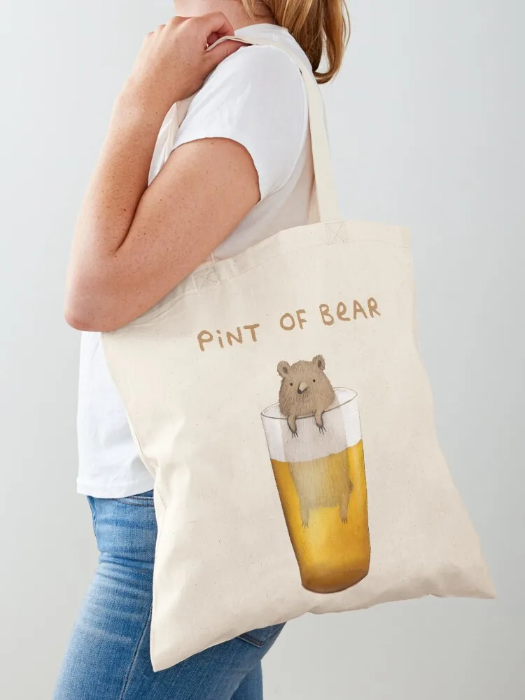 Pint of Bear Tote Bag bags woman 2026 free delivery bags female bag
