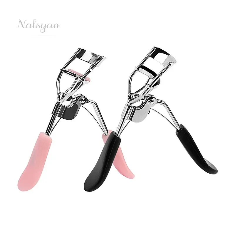 CNKESS 1pc Pro Eyelash Curler Beauty Natural Cute Handle Eyelash Curler for Women Lady Eye Lash Curl Maker Random Color