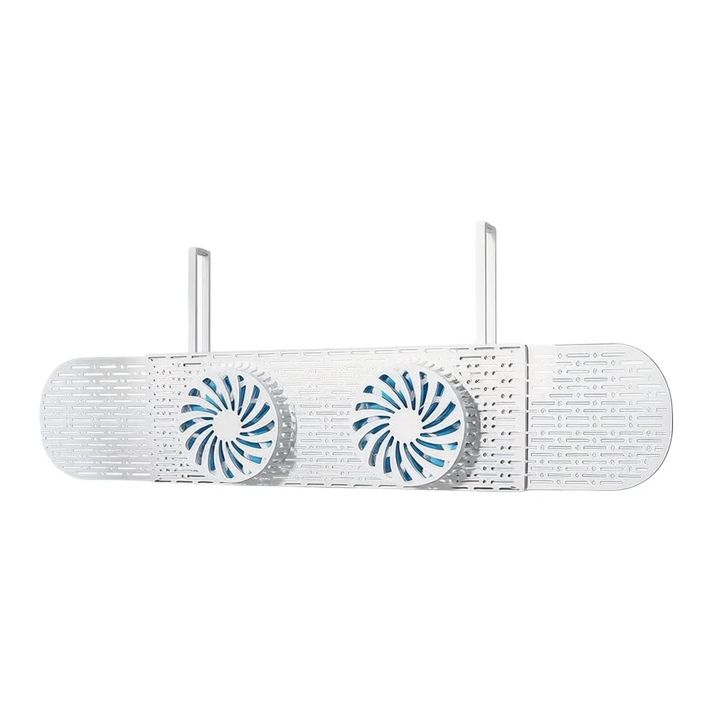 Wall Mounted AC Air Deflector with Adjustable Angle - Plastic Wind Director for Even Air Distribution 46.7cm x 16.1cm