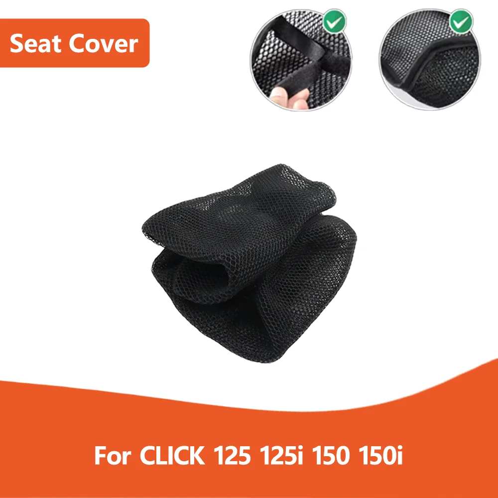 

For Honda CLICK 125i 150i 125 150 i Motorcycle Accessories 3D Mesh Fabric Cushion Waterproof Protection Seat Cover