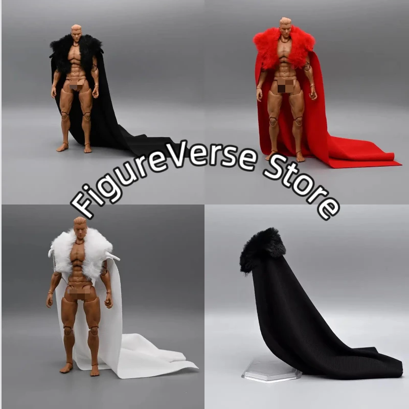 

【IN STOCK 】1/12 Scale 6 Inch Male Action Figure Cloak Cape - Three Kingdoms General Outfit with Fur Collar