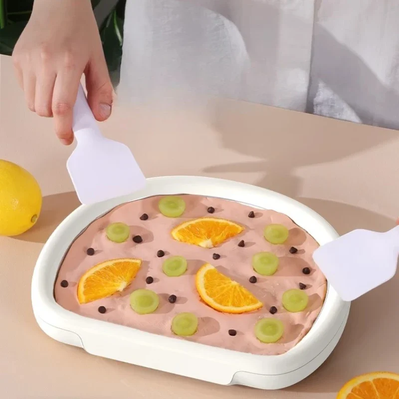 DIY plug-in free thick cut mini homemade fruit fried yogurt machine