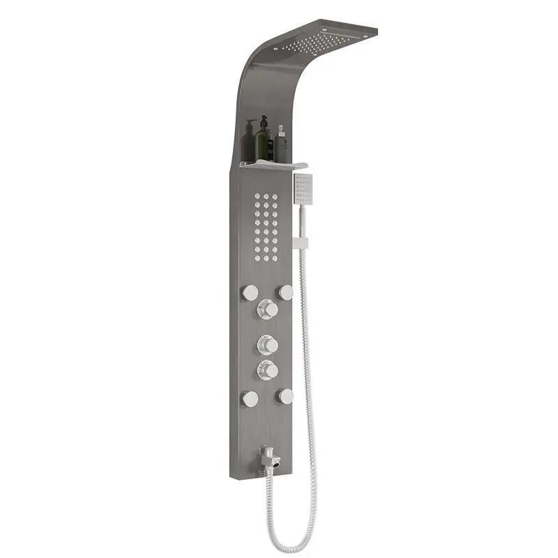 

Экран для душа из нержавеющей стали 304, интеллектуальный набор для тропического душа с постоянной температурой, настенный монтаж для поверхностного монтажа