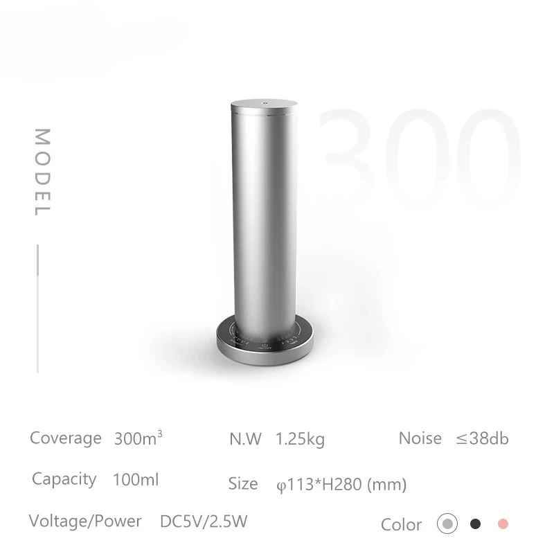 ناشر رائحة احترافي - بخاخات ذكية بدون ماء ومرطب هواء (شعار مخصص، للاستخدام المكتبي/المنزلي، التحكم في تطبيق WiFi)